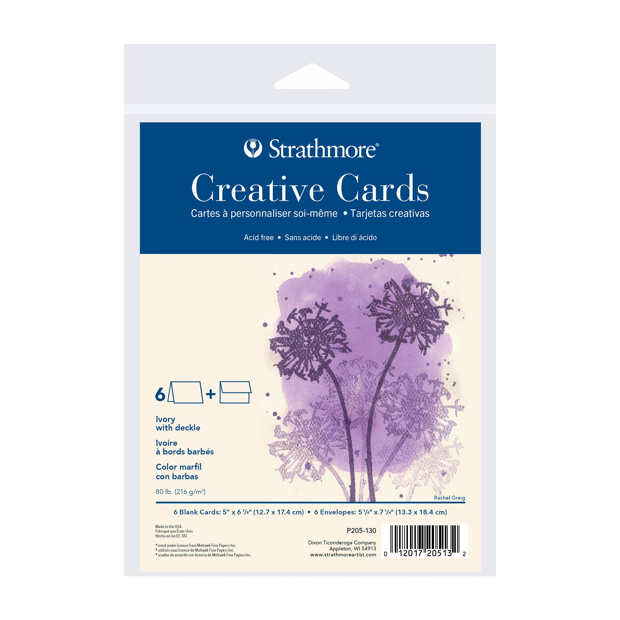 Ivory Deckled Edge Creative Cards - Unleash Your Creativity!