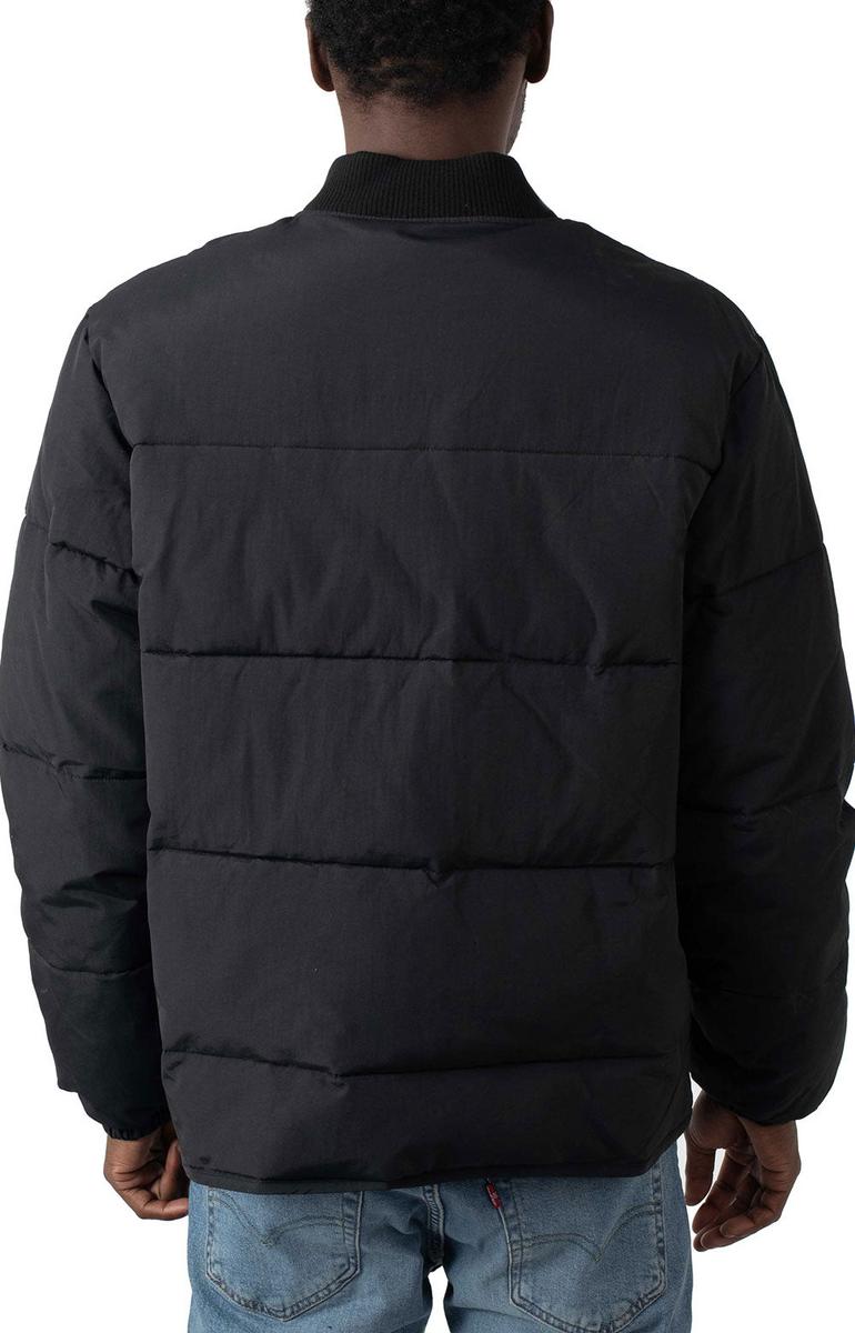 Obey Charcoal Black Nylon Puffer Jacket - A Must-Have!