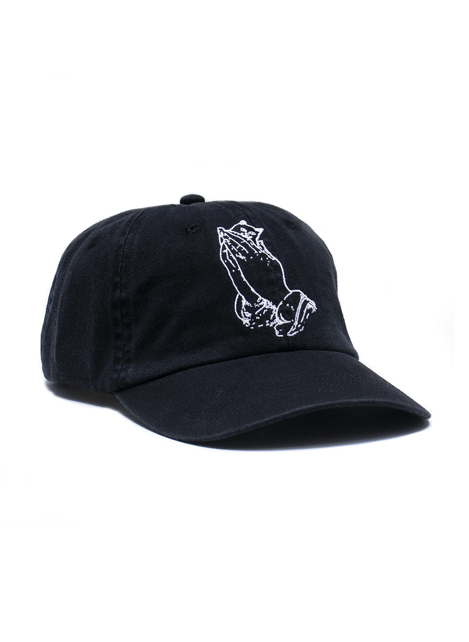 Stylish Black Praying Hands Dad Hat - Grab Yours Now!