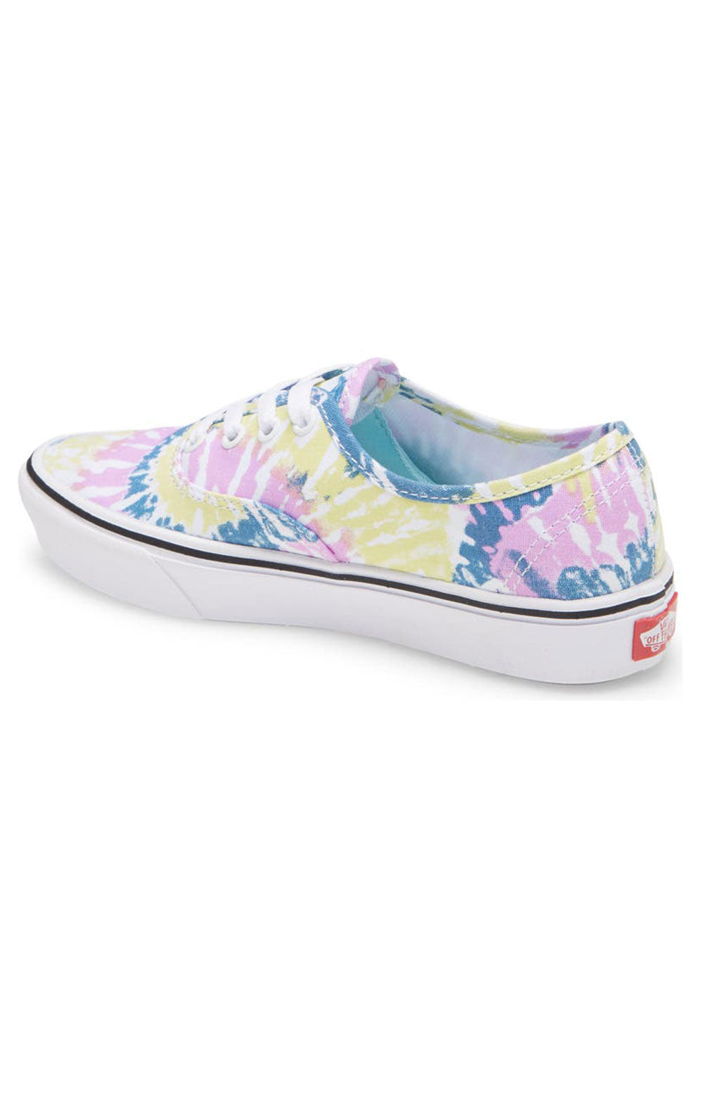 Vans WM749L Tie-Dye ComfyCush Authentic Shoes in Orchid/True White - Walk on Clouds!