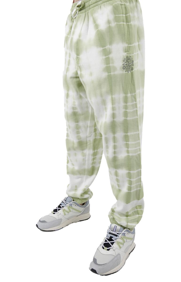 Chill Vibes Tie Dye Fleece Sweatpants - Celadon Green: Your Ultimate Casual Comfort