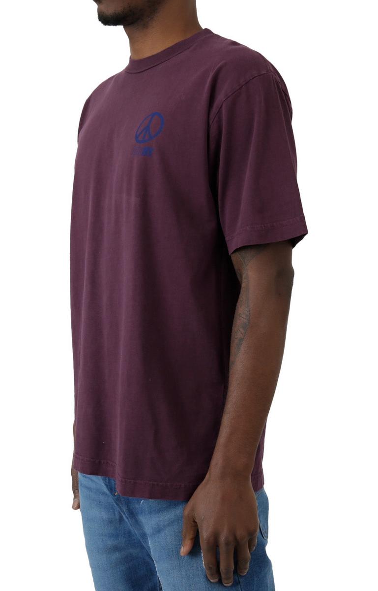 Harmony Eggplant Tee - A Peaceful Statement