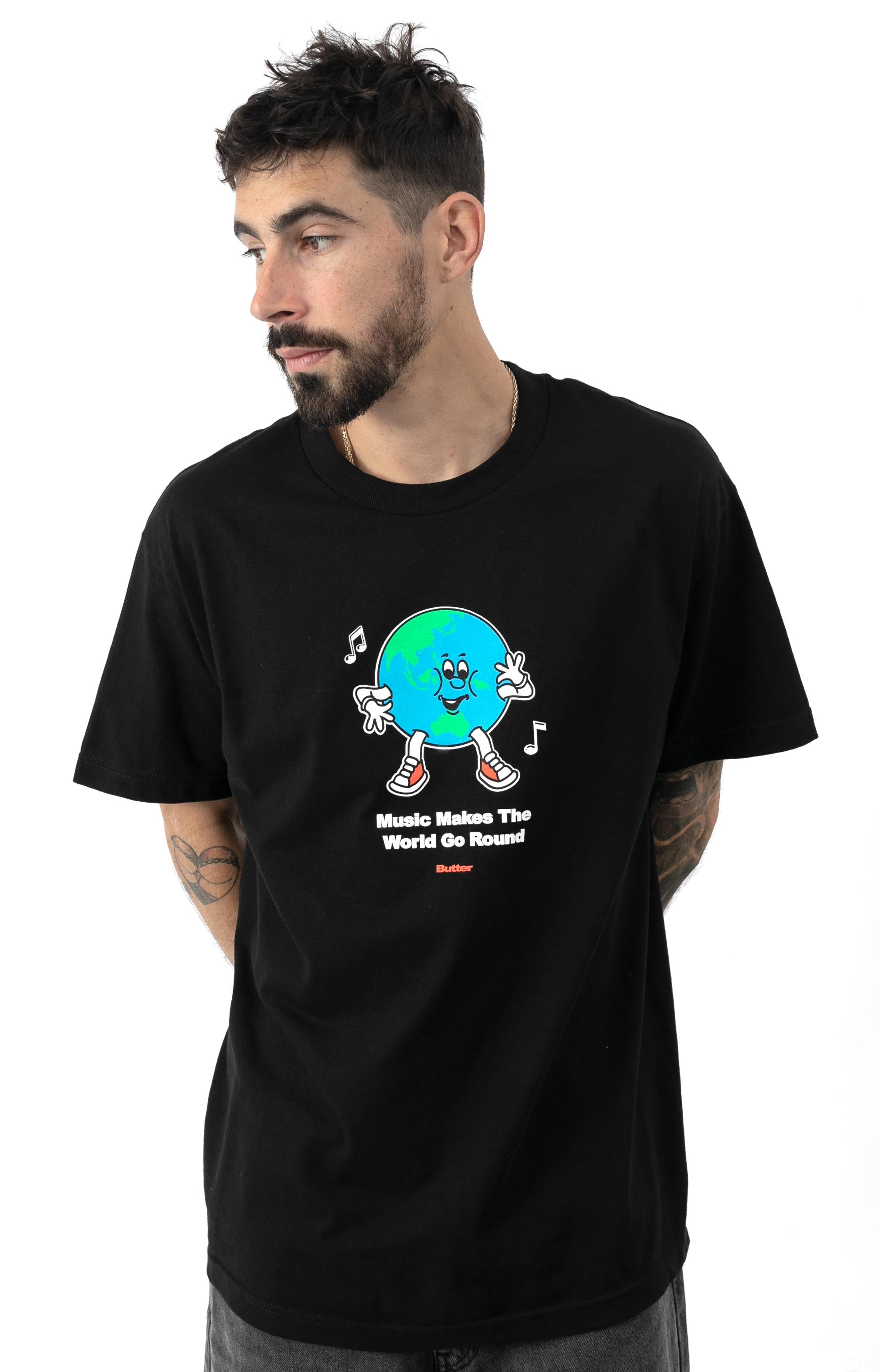Stylish Go Round Black T-Shirt