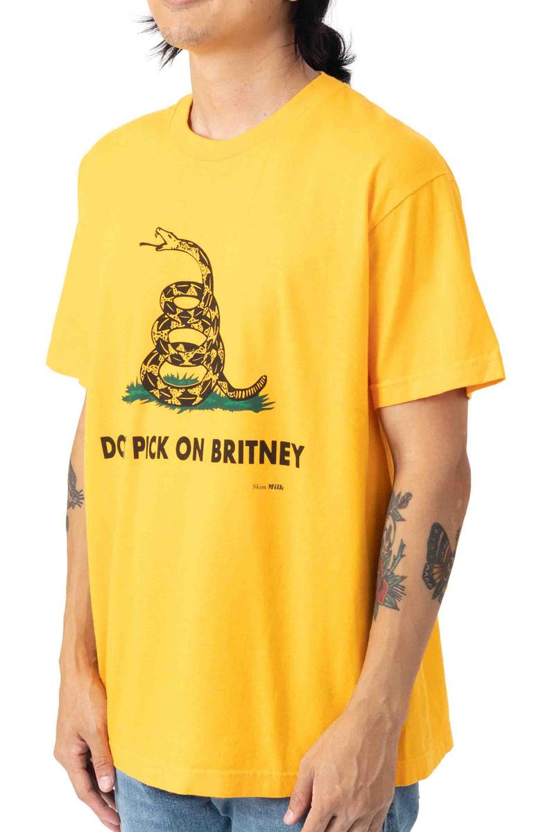 Gorgeous Gold 'Don't Pick On Britney' T-Shirt