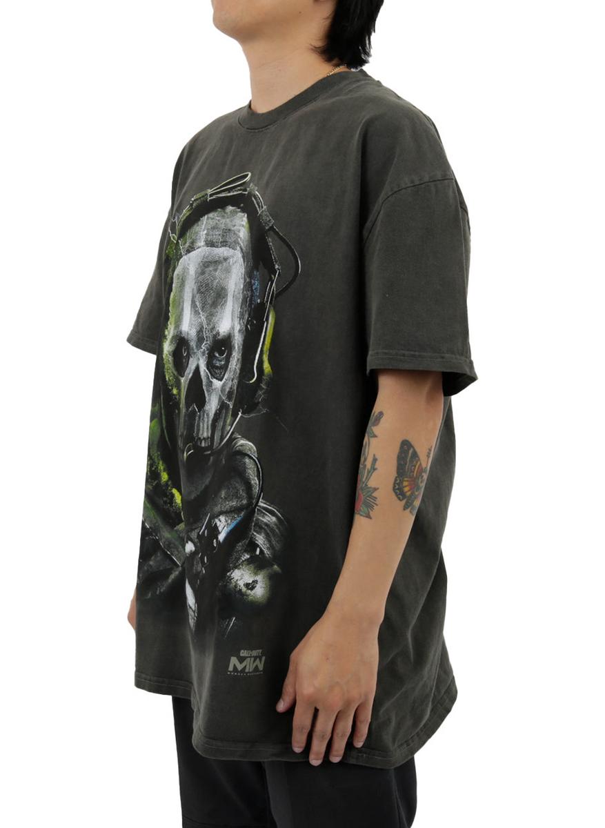 Ghost Premium Cotton Tee - Midnight Black: A Call of Duty Fan's Must-Have