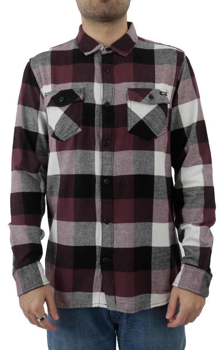 Vans Catawba Grape Box Button-Up Flannel Shirt - Stylish and Comfortable!