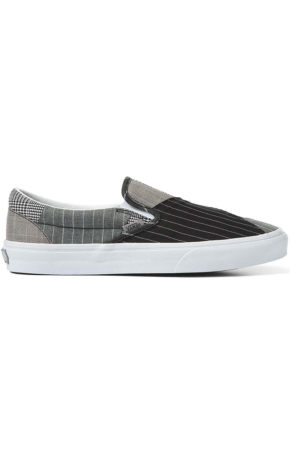 Vans Women's Stylish Conference Call Grey Classic Slip-On Patchwork Shoes - A Must-Have!