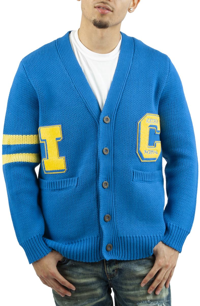ICECREAM Bishop Knit Sweater: Collegiate Coziness