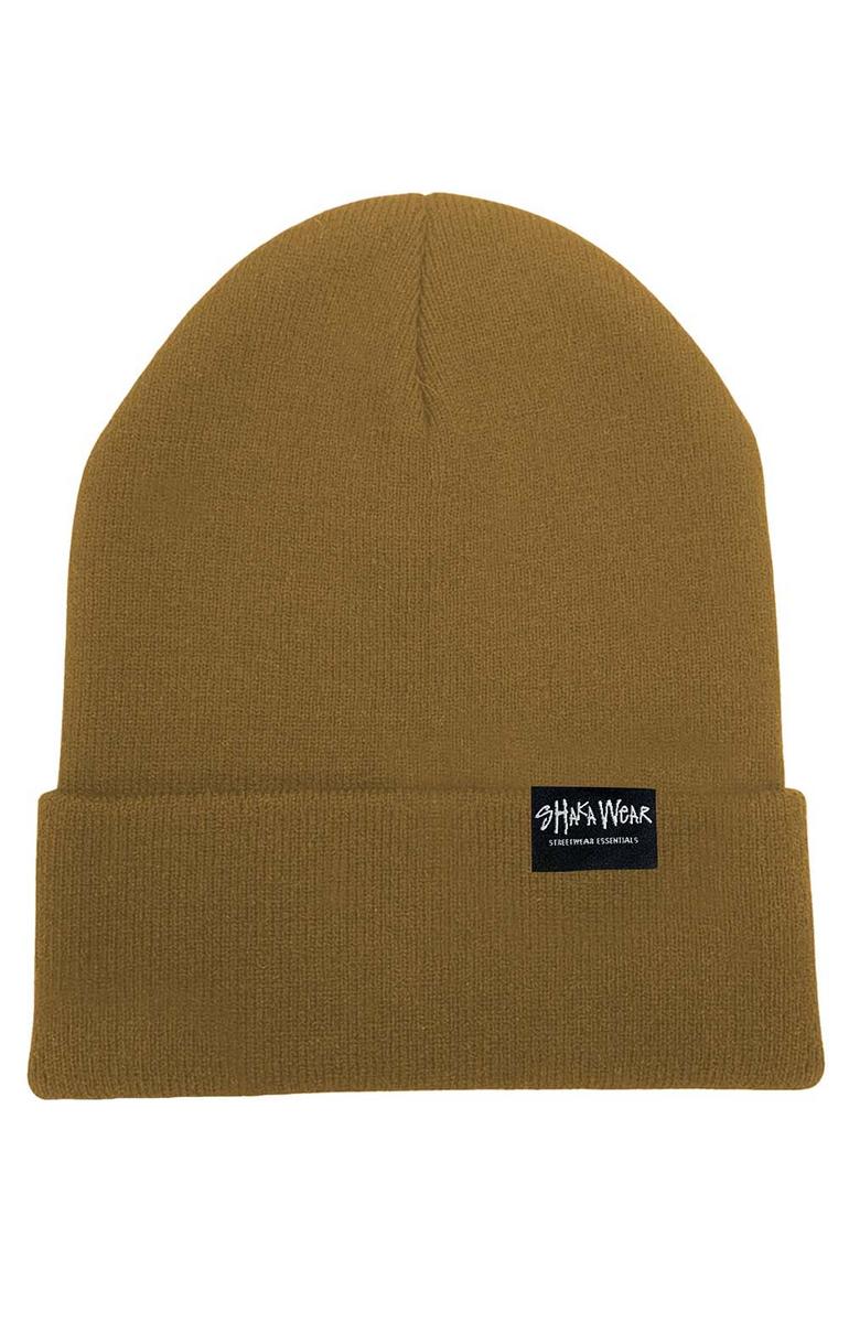 Shaka Wear's Irresistible Foldable Cuff Beanie in Sand