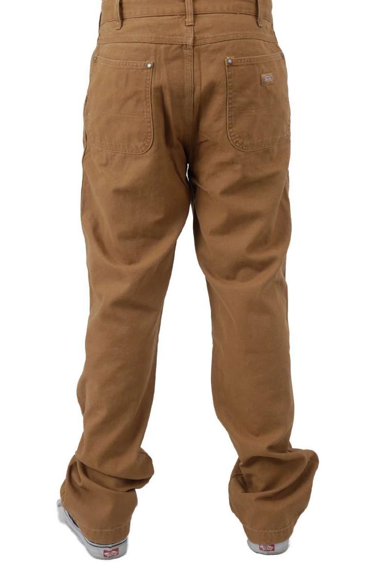 Dickies Stonewashed Brown Duck Double Front Work Pants - Timeless Utility, Modern Style