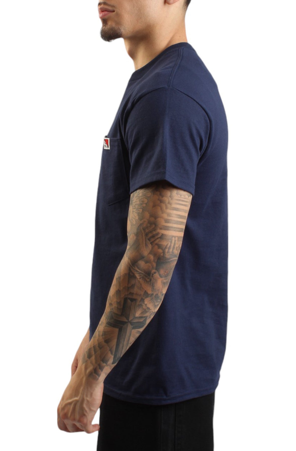 Ben Davis Essential Black Pocket Tee
