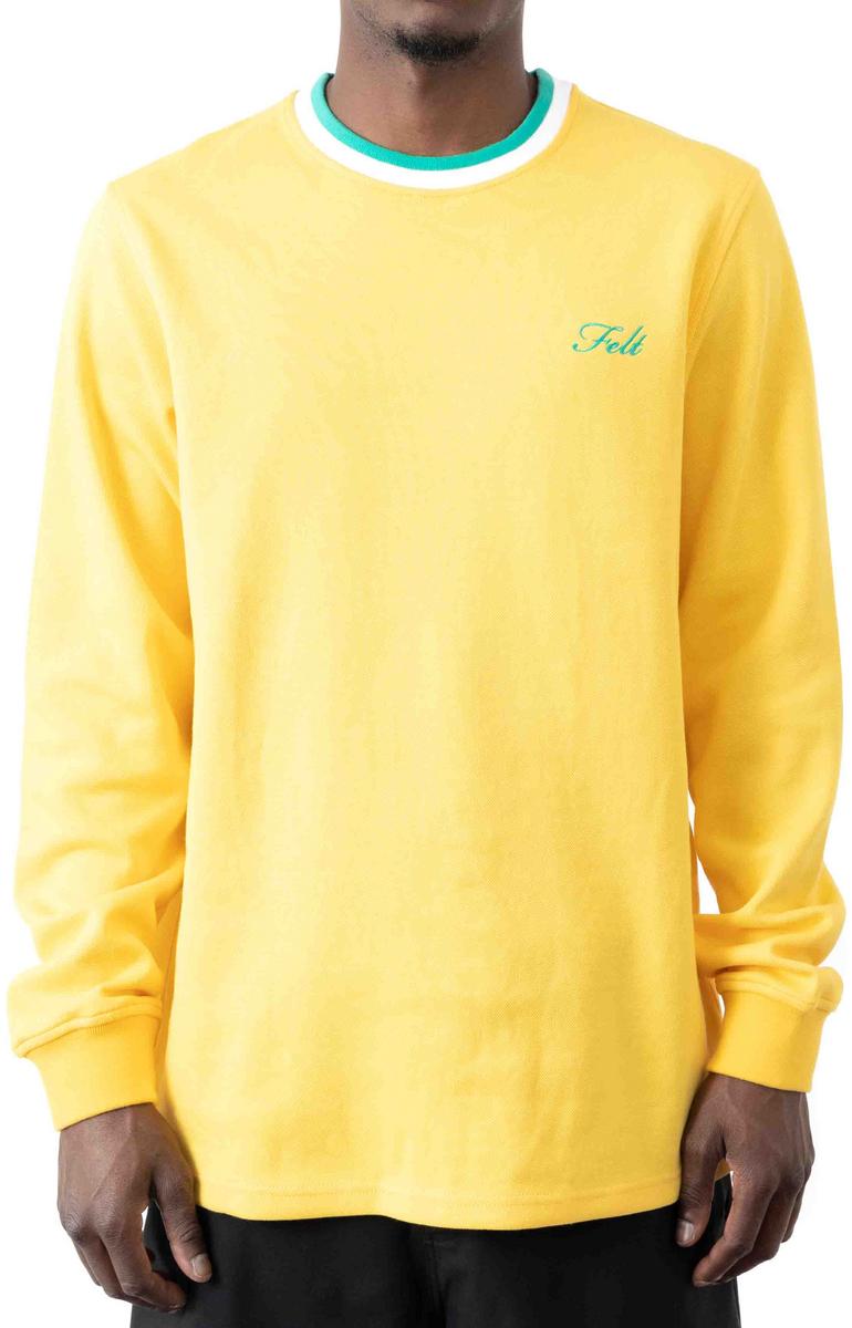 Gorgeous Yellow Pique Long-Sleeve Shirt - Grab Yours Now!