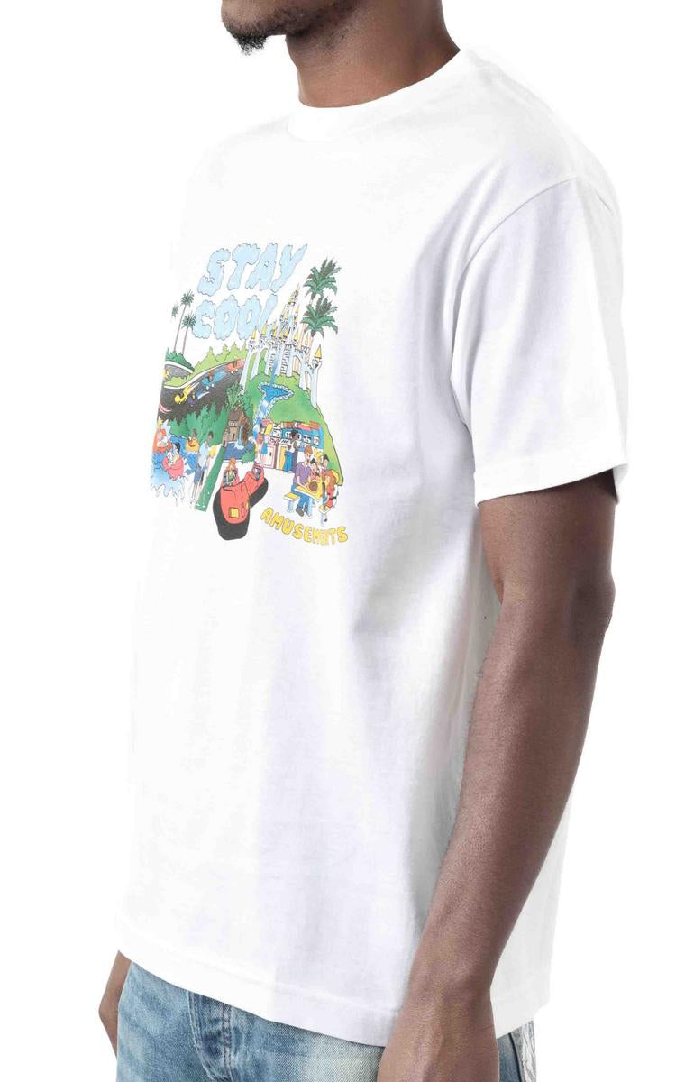 Staycoolnyc White Cotton Amusement Tee - A Must-Have!
