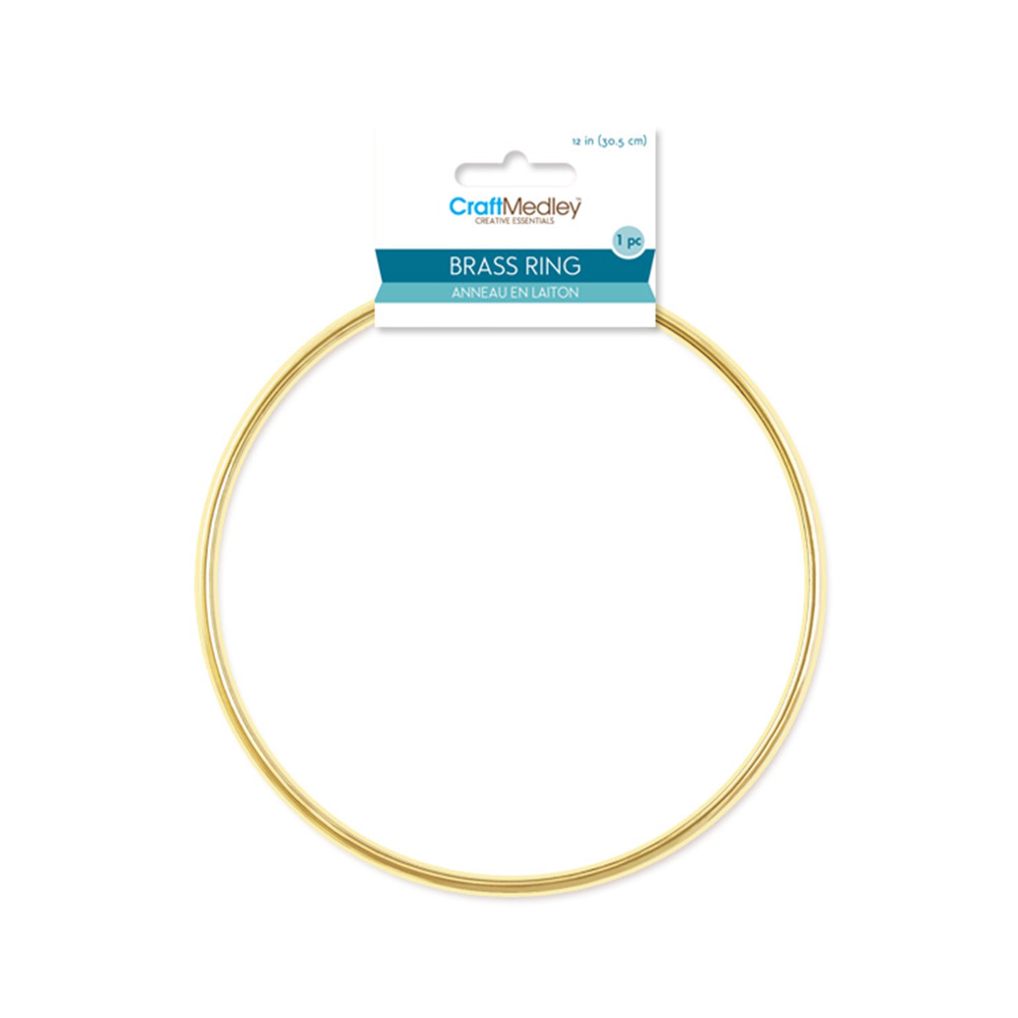 Gorgeous 12-Inch Brass Ring for Your Creative Endeavors