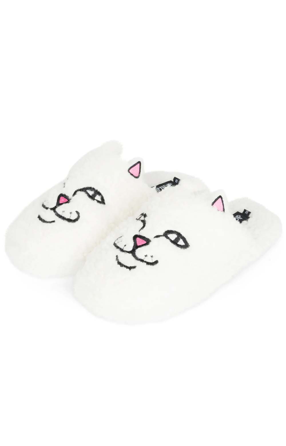 RIPNDIP Alien Face Fuzzy White House Slippers - Irresistible Comfort!