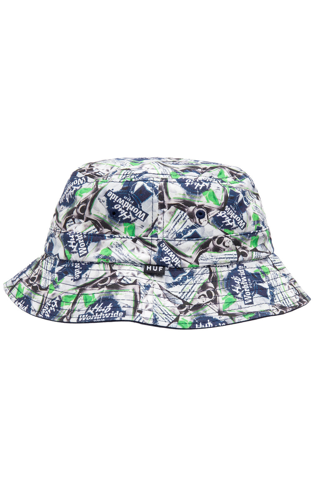 HUF x Pabst Blue Ribbon Navy Crushed Reversible Bucket Hat - A Must-Have!