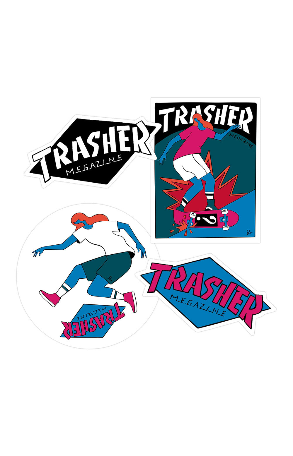 Thrasher's Awesome 4-Pack Sticker Collection