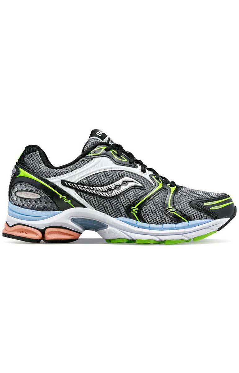 Saucony Progrid Triumph 4: Eco-Friendly Running Shoes in Stylish Black/White/Pink