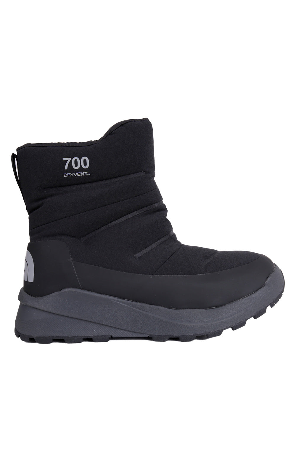 The North Face Nuptse II Waterproof Booties - Stylish Black & Ash Grey
