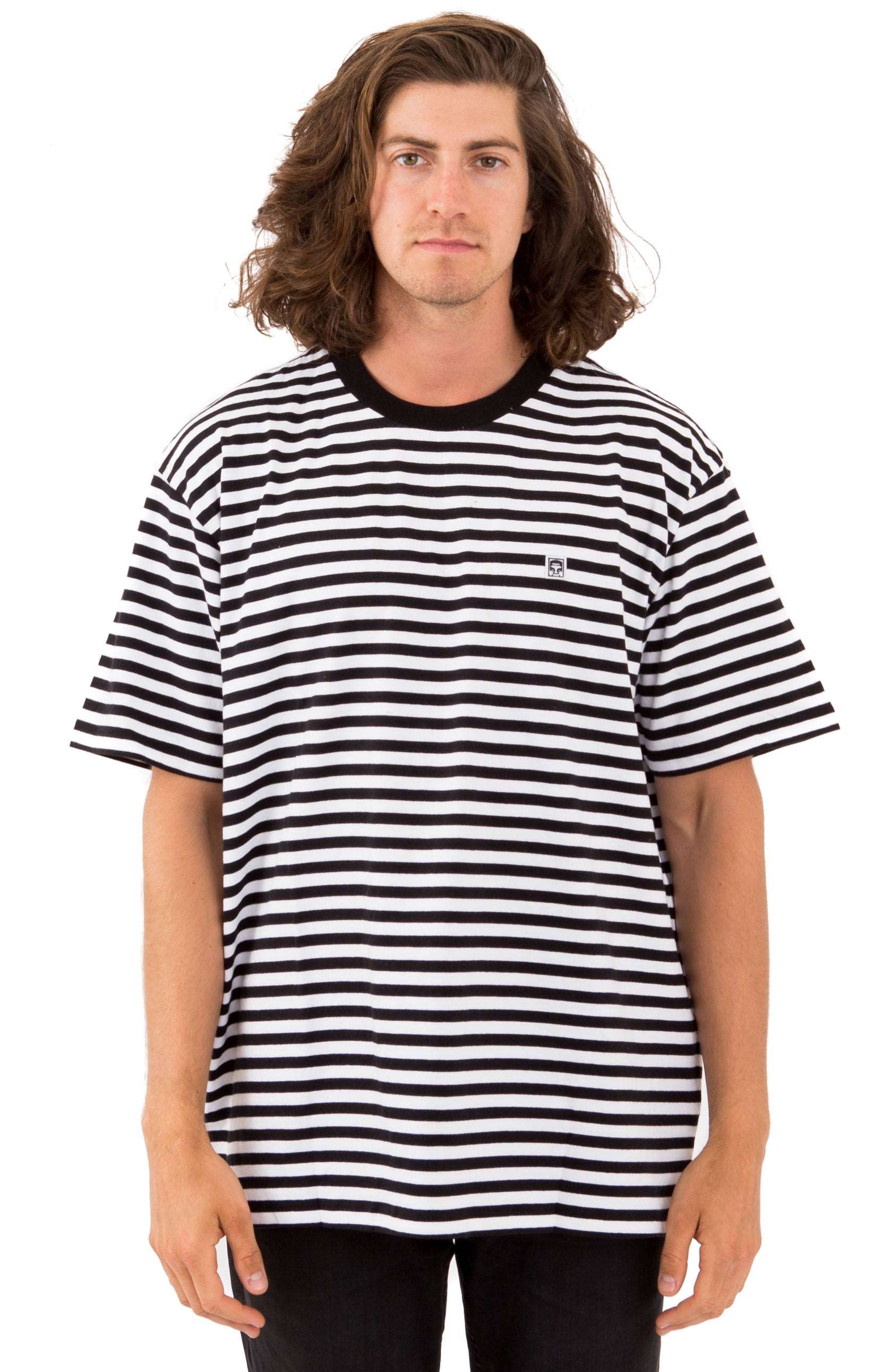Stylish Eighty Nine OBEY Icon Box Tee - Stunning Black Multi