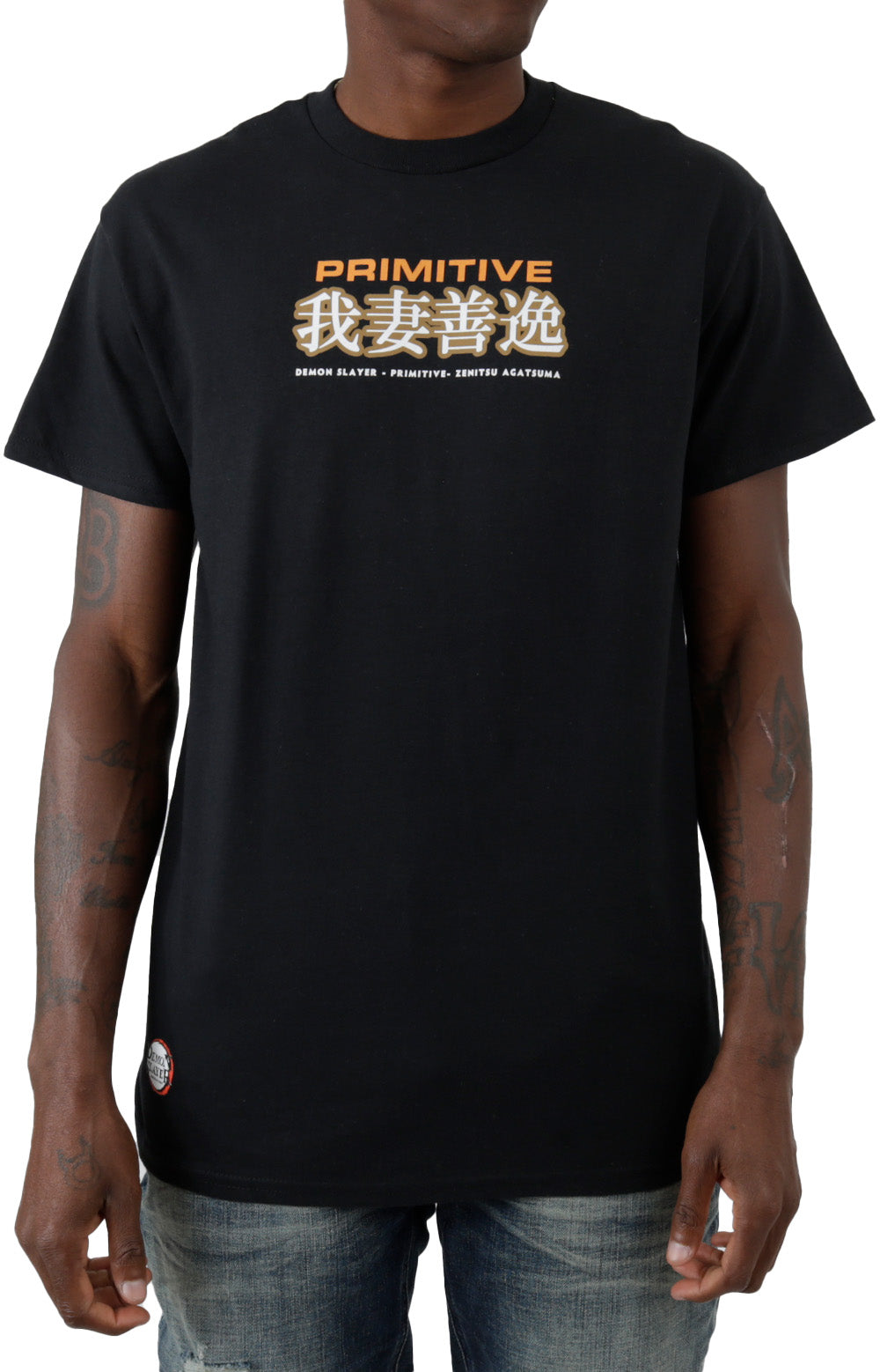 Demon Slayer's Stunning Zenitsu Agattsuma Black T-Shirt
