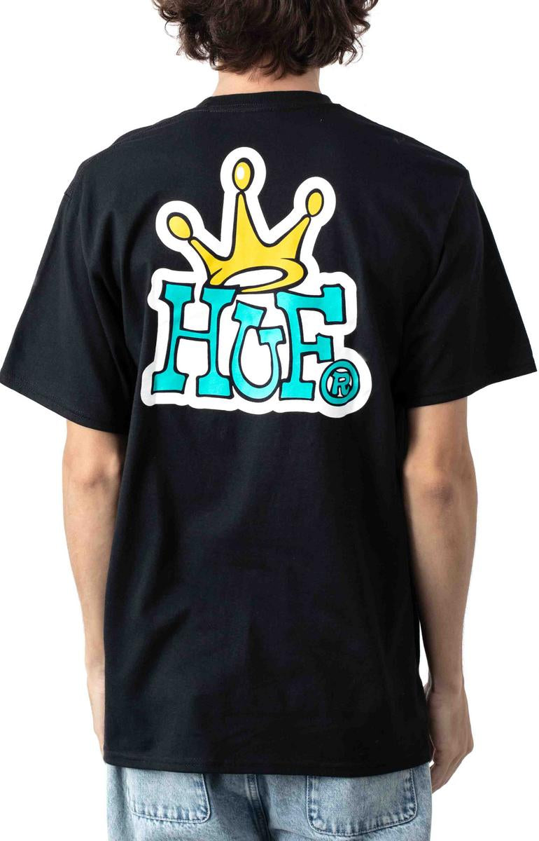 Huf Crown Logo T-Shirt - Black: A Streetwear Icon