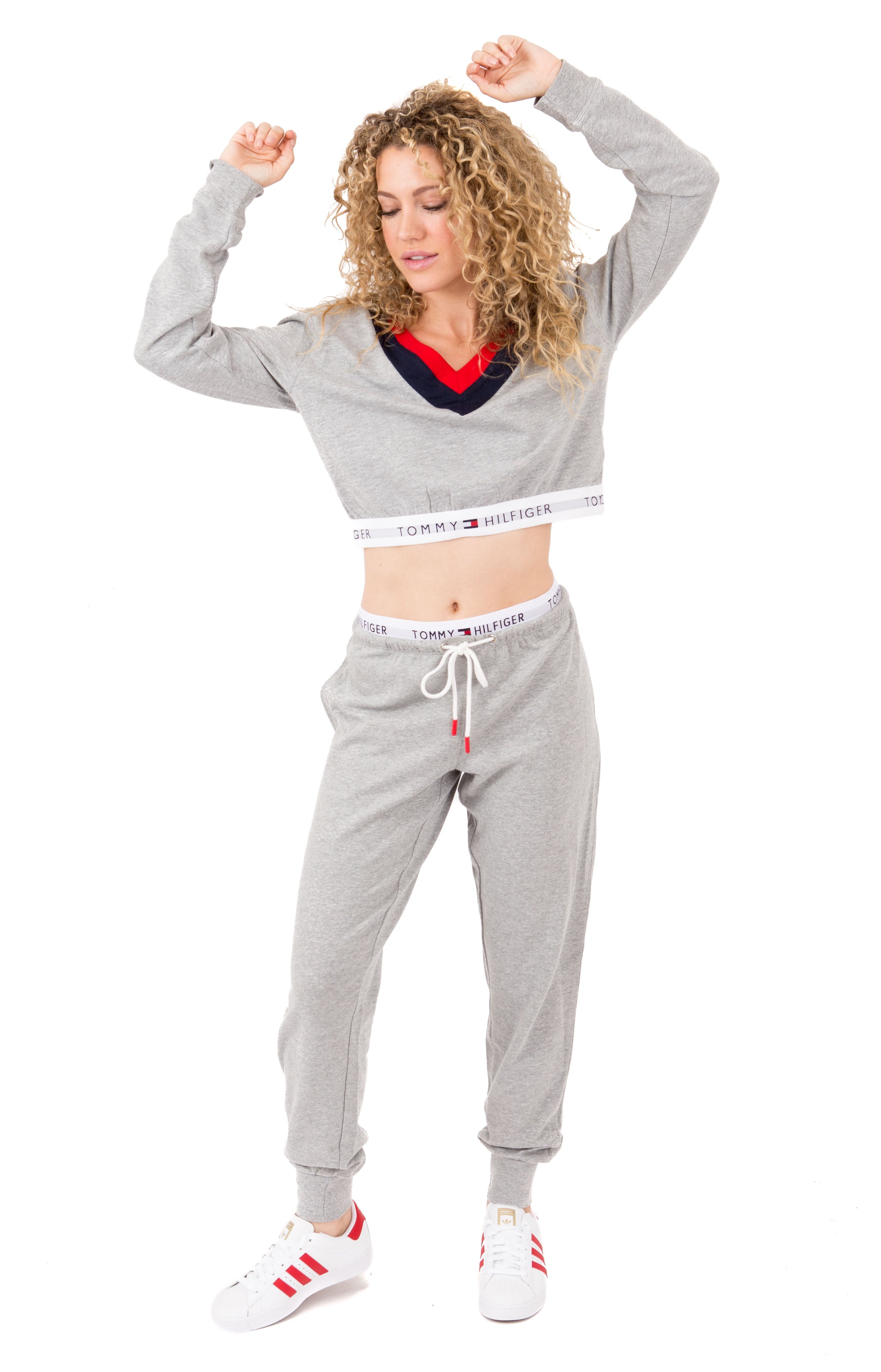 Gorgeous (R27S022) Retro Cropped Pullover in Heather Grey - Grab Yours Now!