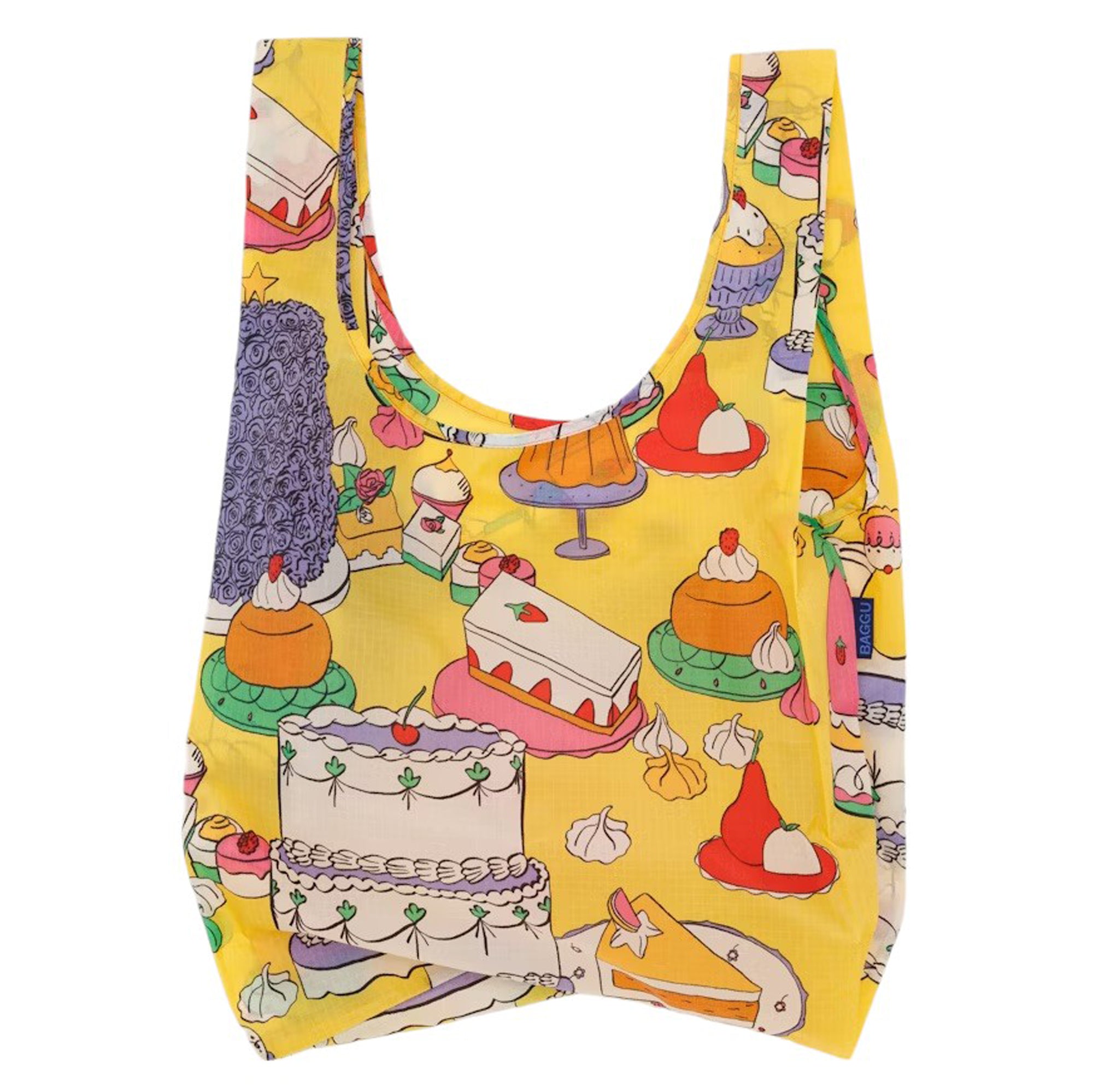 Eco-Friendly Reusable Tote with Patisserie Design - A Must-Have for Shoppers