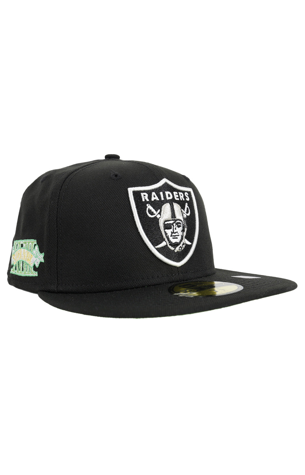 Exciting Las Vegas Raiders Citrus Burst 59FIFTY Fitted Cap in Black Size 7 3/8