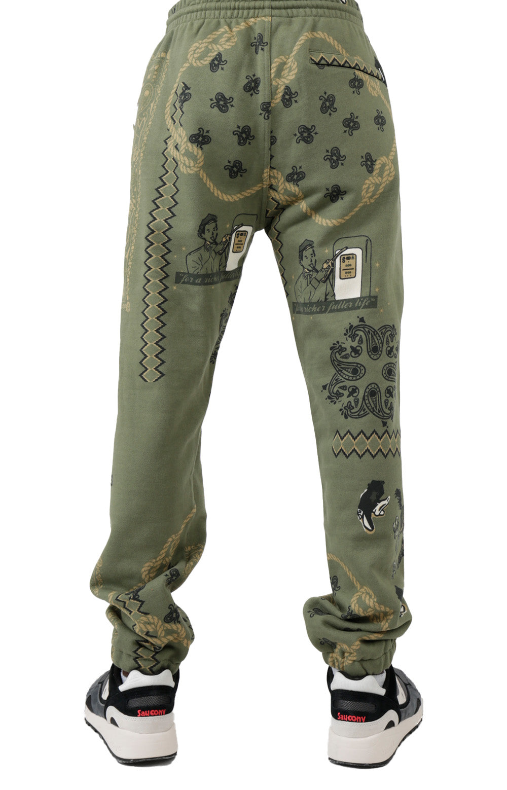 ICECREAM Gasoline Sweatpants - Stunning Deep Lichen Green