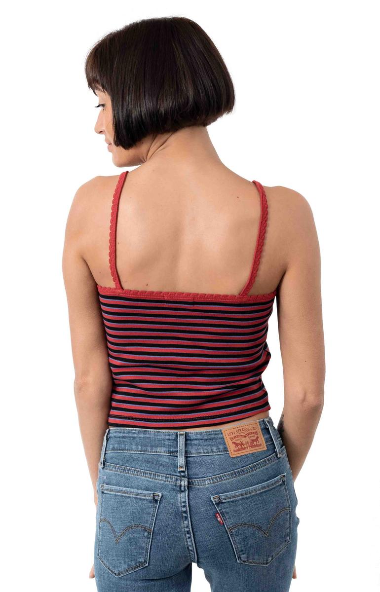 Gorgeous Hilary Tank Top in Stunning Lava Red - Grab Yours Now!
