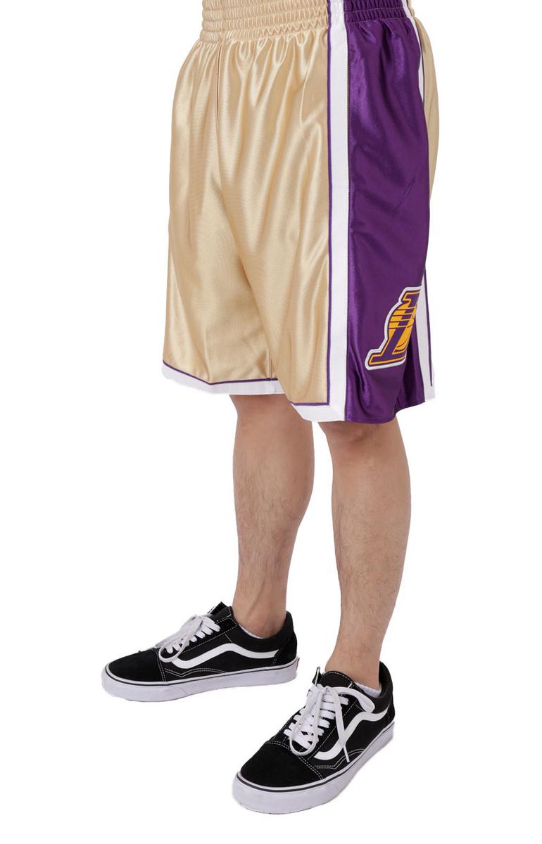 Mitchell & Ness NBA 75th Anniversary Gold Swingman Lakers 2009 Shorts - A Must-Have for Fans!
