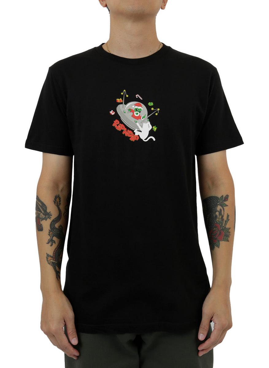 Galactic Santa T-Shirt - A Cosmic Holiday Delight