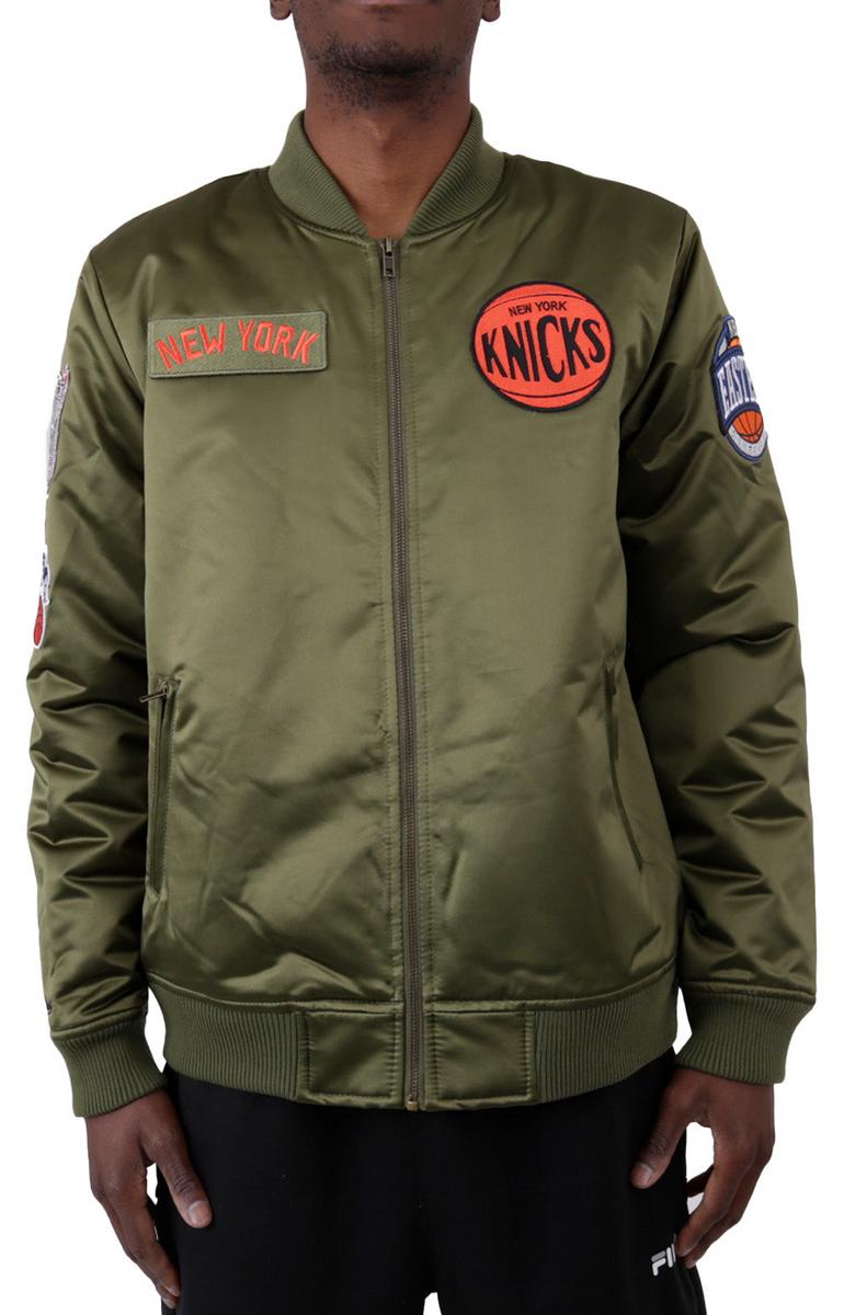 Mitchell & Ness NBA Knicks Flight Satin Bomber Jacket - A Must-Have for Fans!