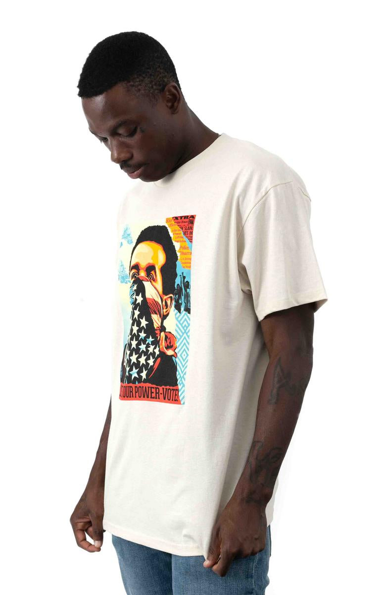 American Pride Vote Cream Tee - Stand Out with Style!