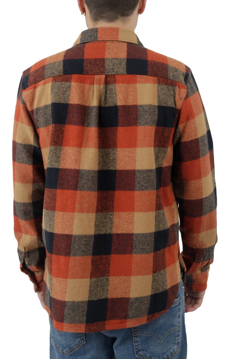 RVCA Rustic Red Heavyweight Brushed Cotton Flannel Shirt - Timeless Comfort!