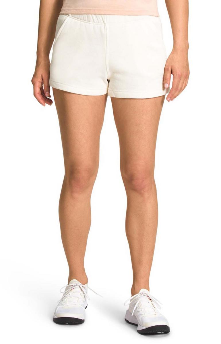 The North Face Women's Gardenia White/TNF White Half Dome Comfort Fleece Shorts - Irresistible Comfort!