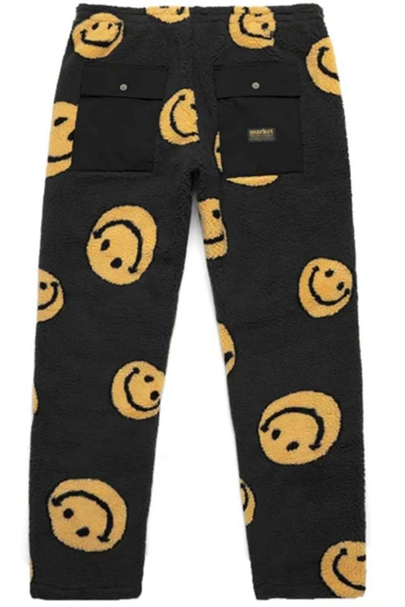 Super Fun Wobbly Smiley Sherpa - Fleece Pants