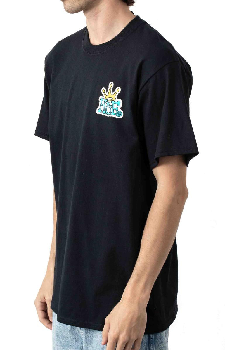 Huf Crown Logo T-Shirt - Black: A Streetwear Icon