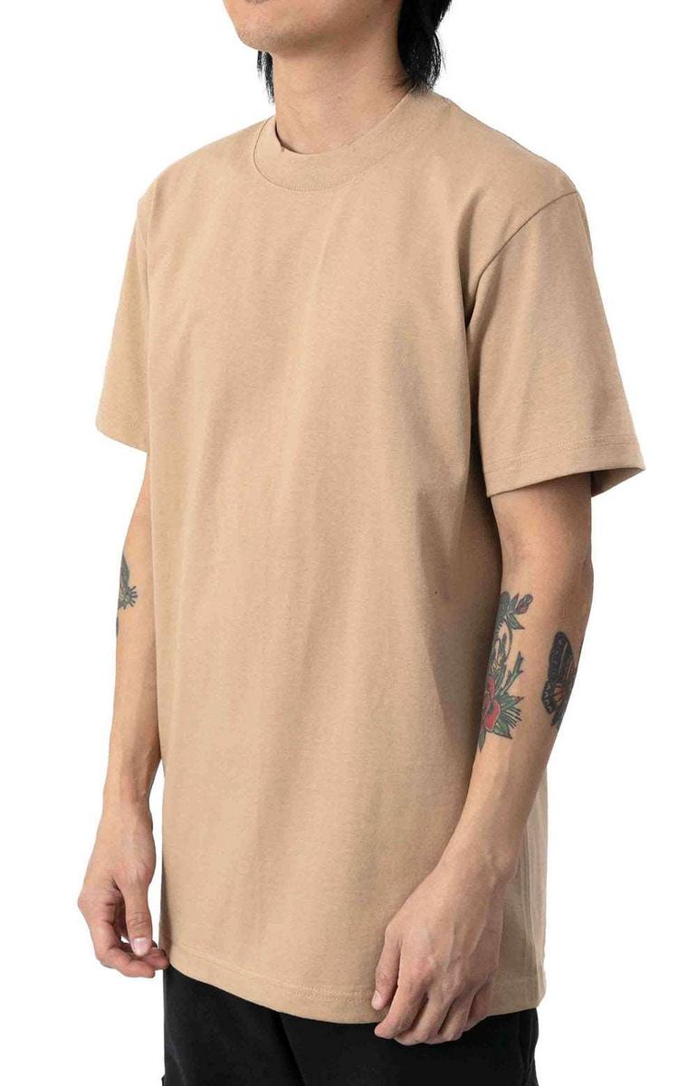 Max Khaki Retro-Style Heavyweight Short Sleeve T-Shirt - A Must-Have!