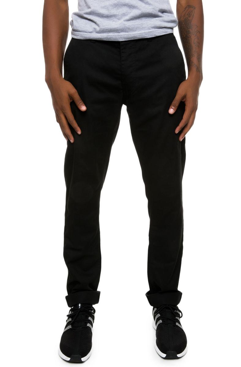 Stylish Black Grain Chino Pants by Brixton - Grab Yours Now!