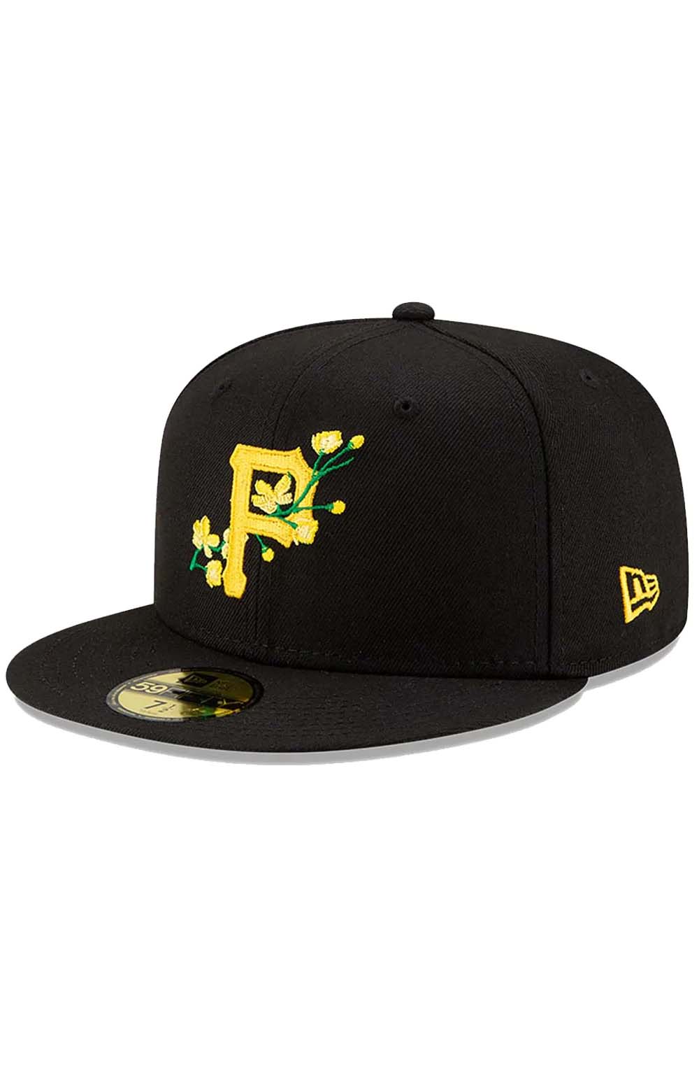 Stunning Pittsburgh Pirates Floral Side Patch 59FIFTY Fitted Cap