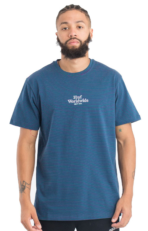 Gorgeous Royale Stripe T-Shirt in Jade/Purple