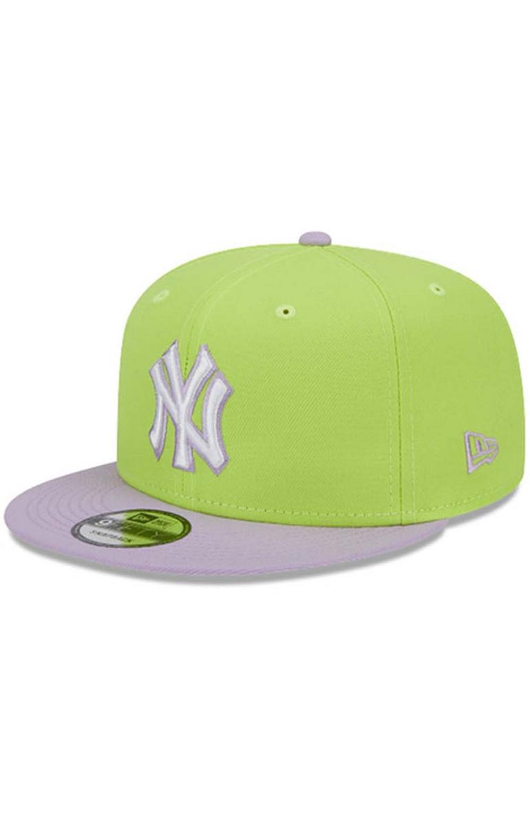 NY Yankees Neon Dream 5950 Fitted Cap - Bright Green & Lavender