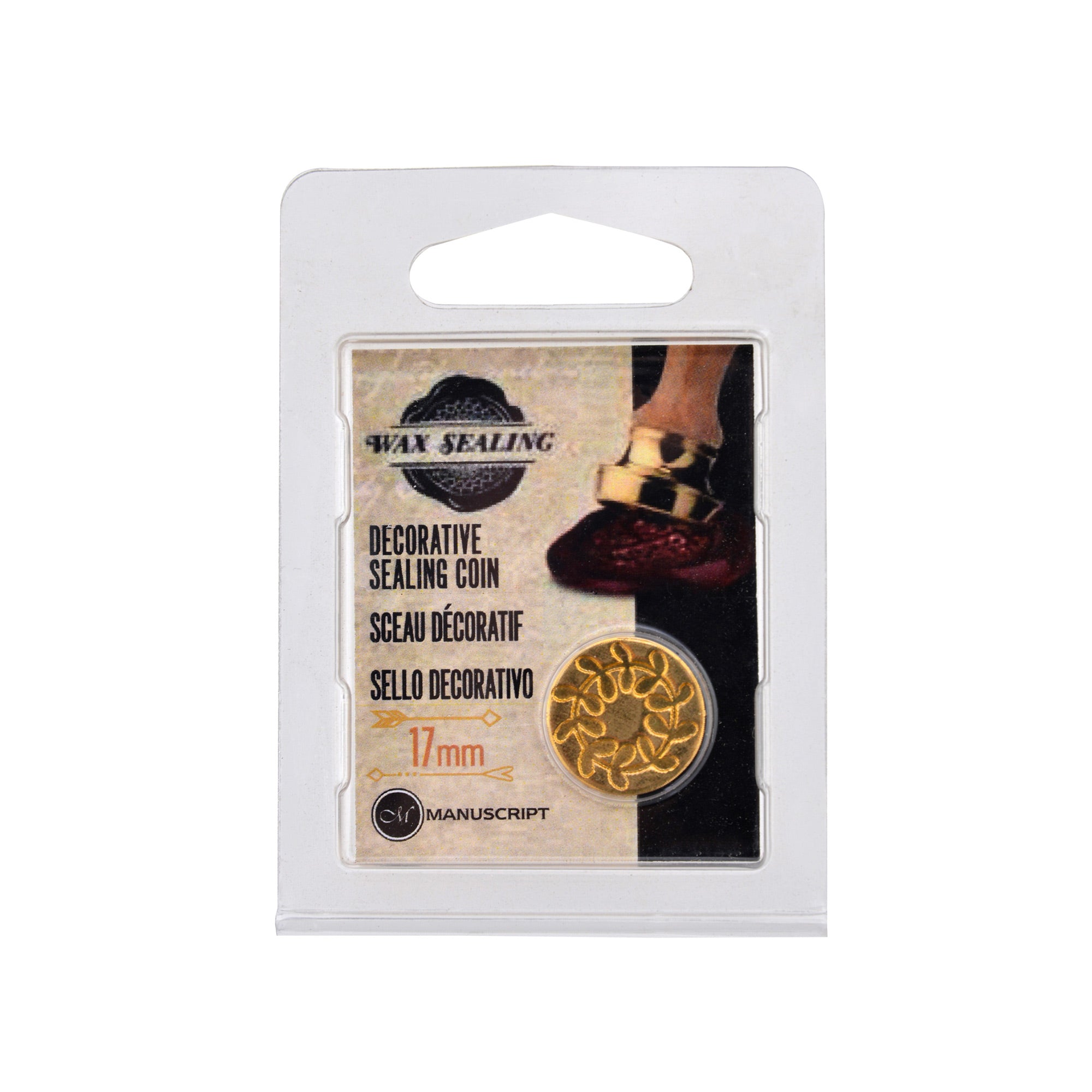 Exquisite Foliage Decorative Sealing Coin