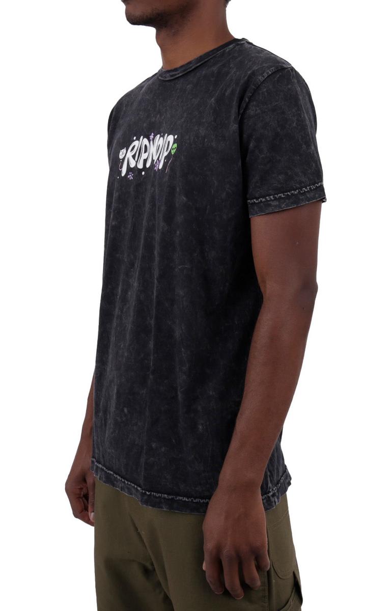 Stunning Super High Black Mineral Wash T-Shirt