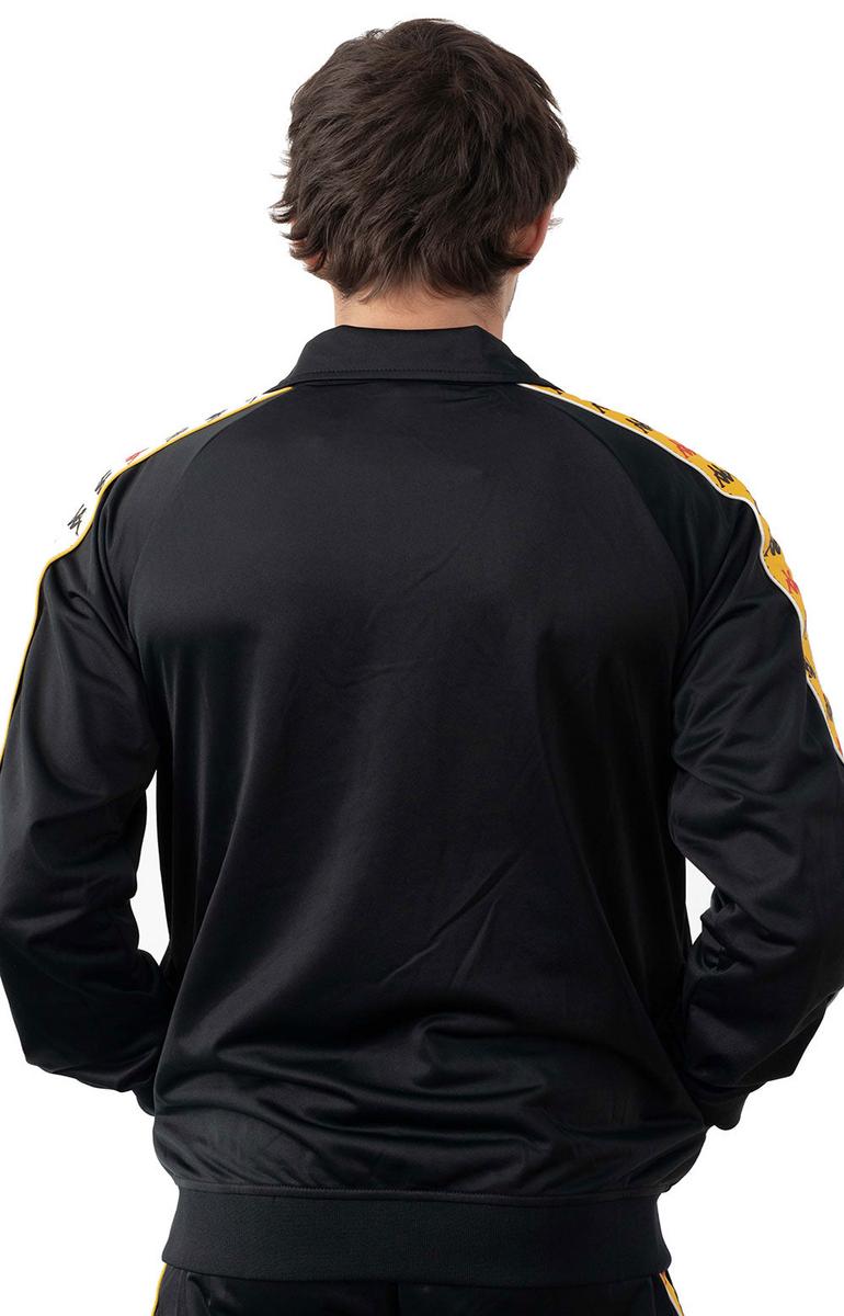 Kappa 222 Banda Dullo Jet Black Track Jacket - A Must-Have for Men!