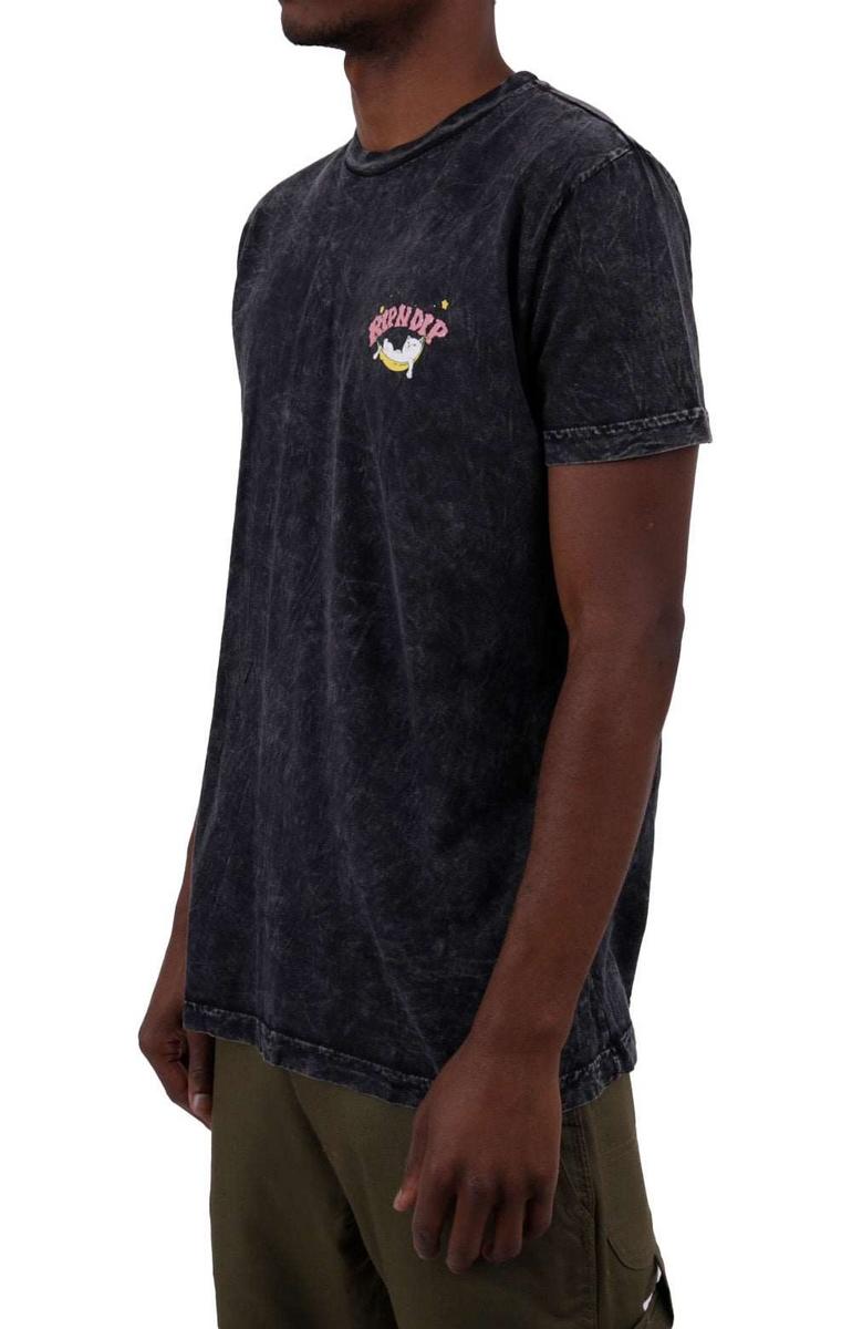 Jet Black High On Life Mineral Wash Tee - Irresistible Style!