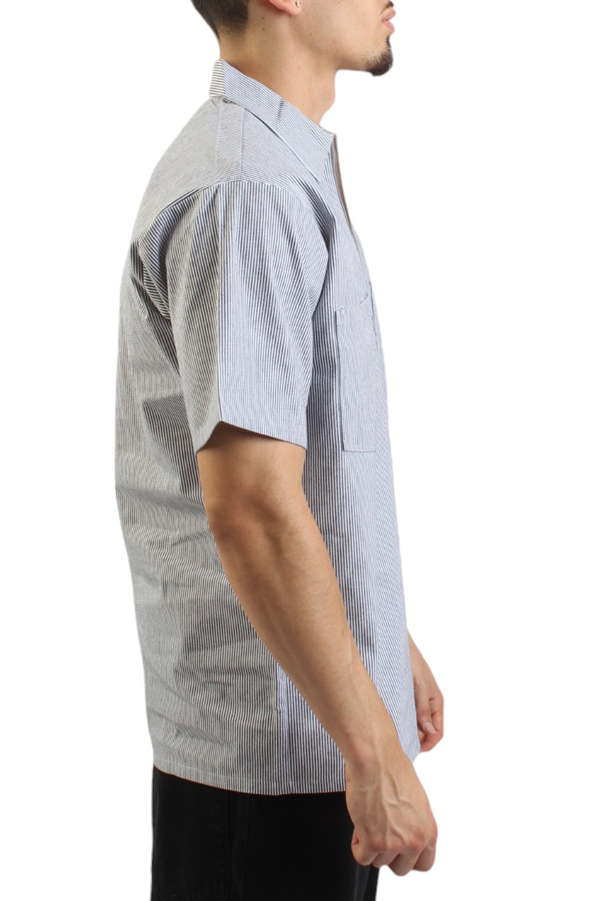 Half Zip Striped Work Shirt - The Ultimate Job Companion