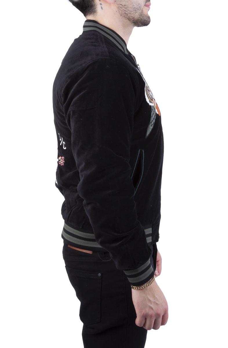 Ice Cream Dollars Stylish Black Velour Jacket